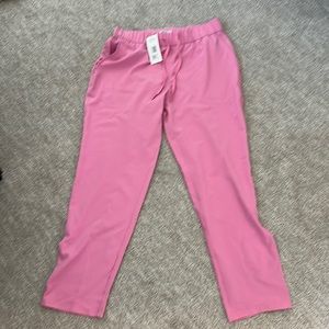 Hot pink, silk trousers! Wear with heels, flats, at work or out on the town.